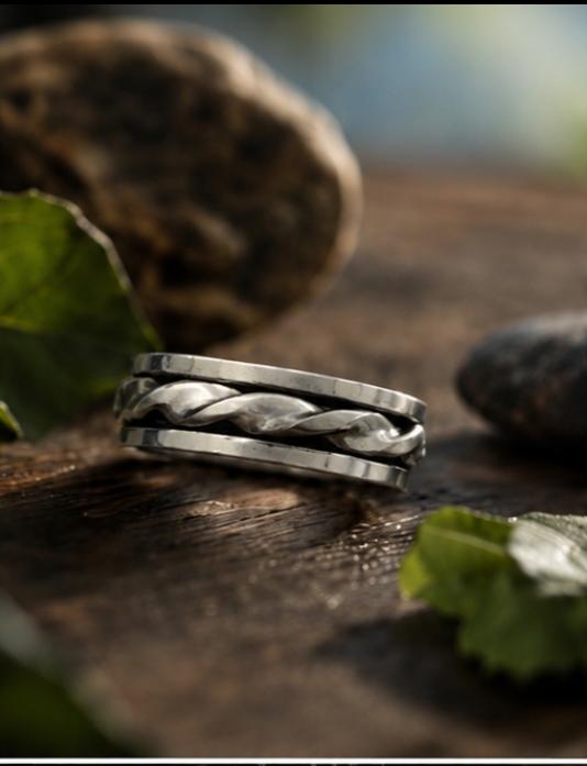 Sterling Silver Spinner Ring