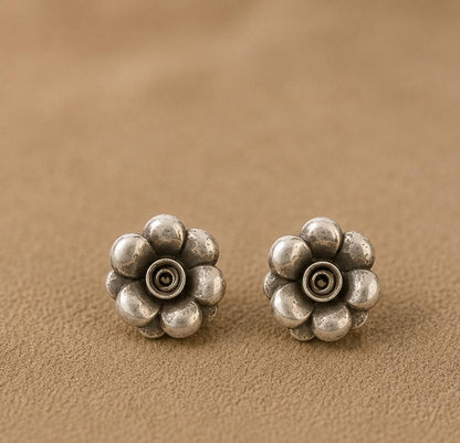 Silver Blossom Studs
