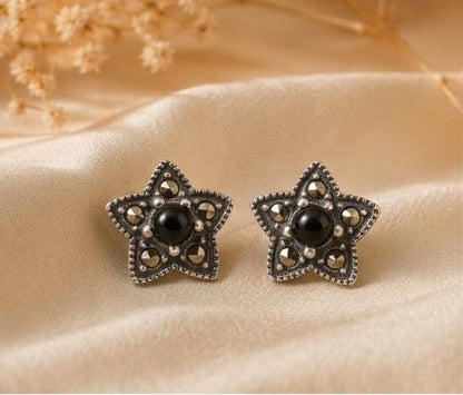 92.5 Silver Star Studs