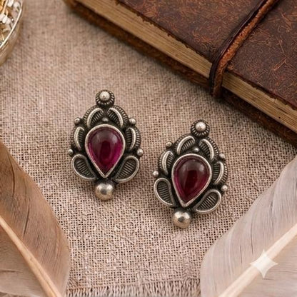 Sterling Silver Gemstone Studs