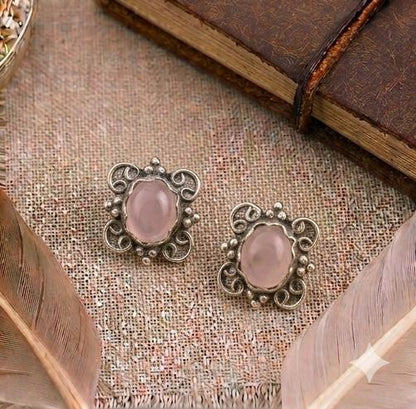 Sterling Silver Gemstone Studs