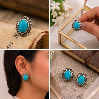 Sterling Silver Gemstone Studs