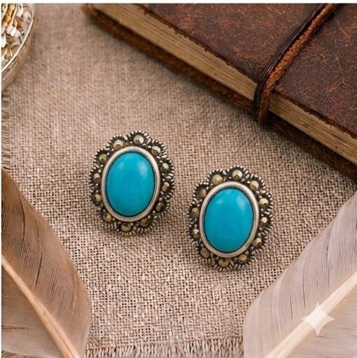 Sterling Silver Gemstone Studs