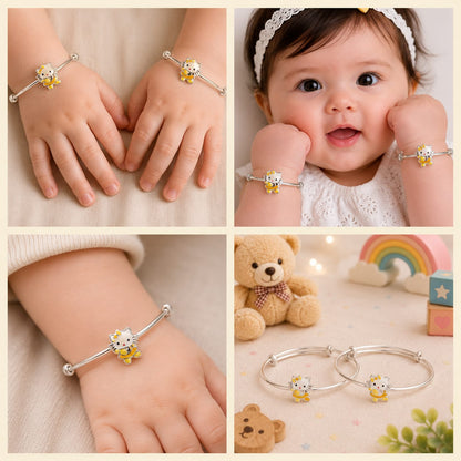 Hello Kitty Charm 92.5 Sterling Silver Kada Set