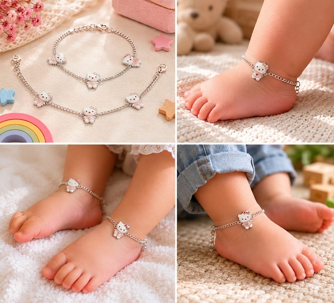 92.5 Sterling Silver Kids' Anklets