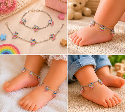 92.5 Sterling Silver Kids' Character Anklets