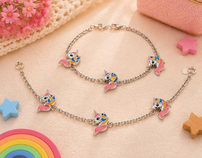 92.5 Sterling Silver Kids' Character Anklets