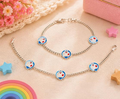 92.5 Sterling Silver Kids' Character Anklets