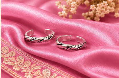 Elegant 92.5 Sterling Silver Toe Rings