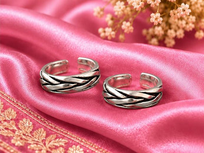 Elegant 92.5 Sterling Silver Toe Rings