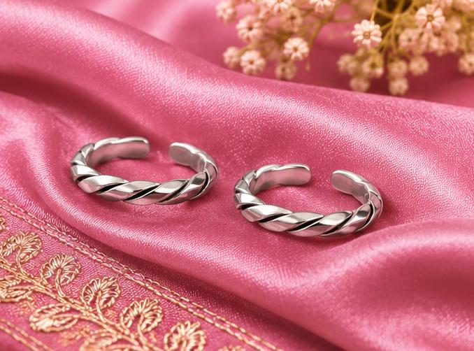 Elegant 92.5 Sterling Silver Toe Rings