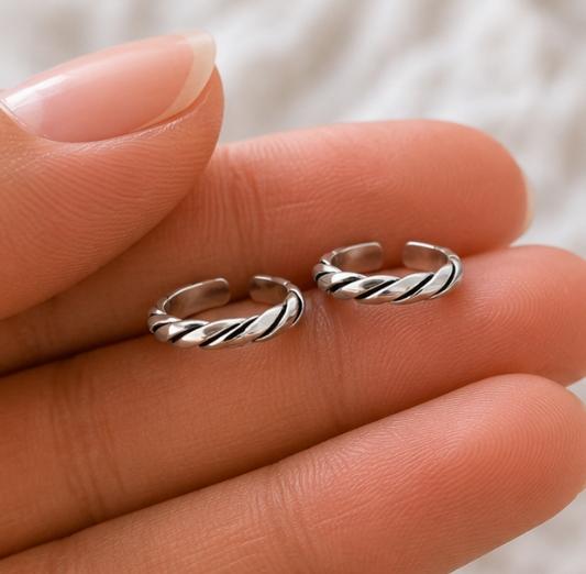 Elegant 92.5 Sterling Silver Toe Rings