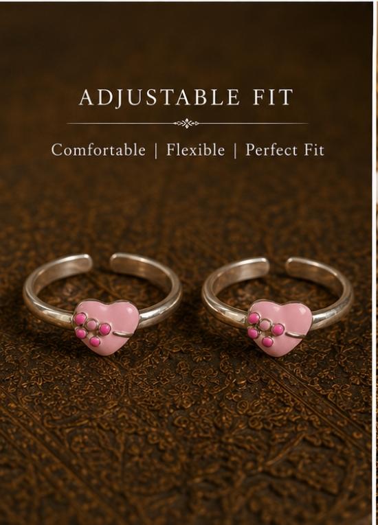 92.5 Sterling Silver Enamel Toe Rings