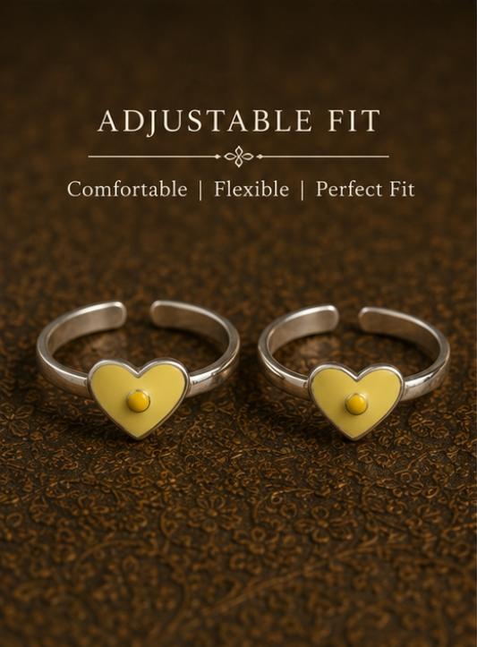 92.5 Sterling Silver Enamel Toe Rings