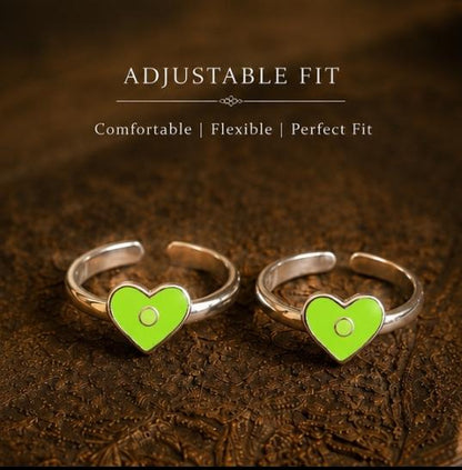 92.5 Sterling Silver Enamel Toe Rings