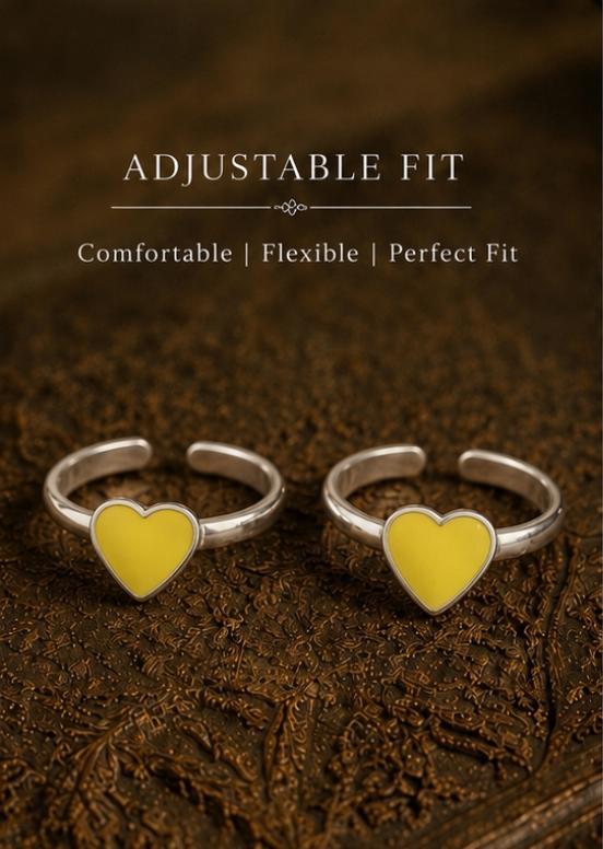 92.5 Sterling Silver Enamel Toe Rings