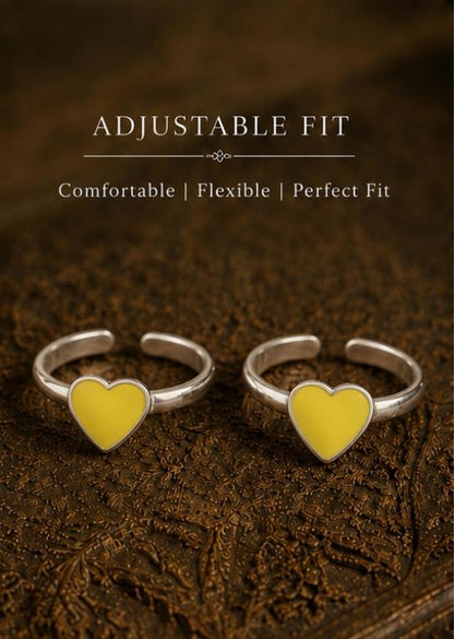 92.5 Sterling Silver Enamel Toe Rings