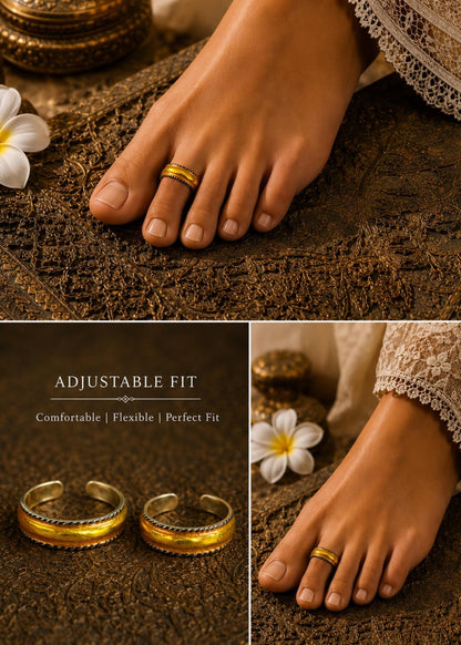 92.5 Sterling Silver Enamel Toe Rings