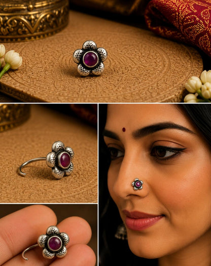 92.5 Sterling Silver Oxidized Nosepins