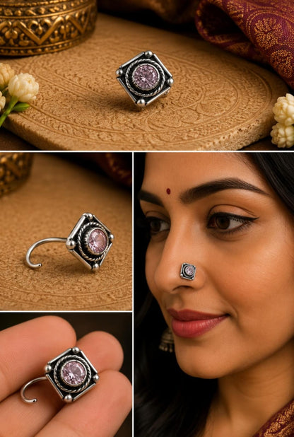 92.5 Sterling Silver Oxidized Nosepins