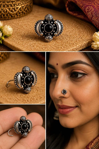 92.5 Sterling Silver Oxidized Nosepins