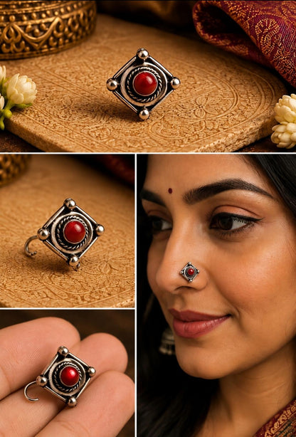 92.5 Sterling Silver Oxidized Nosepins