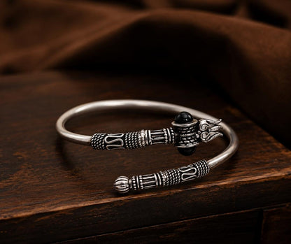 92.5 Sterling Silver Spiritual Unisex Trishul Kada