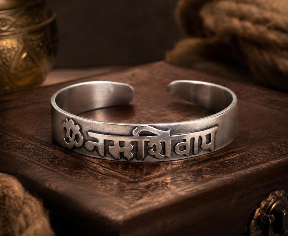 92.5 Sterling Silver Spiritual unisex Kada