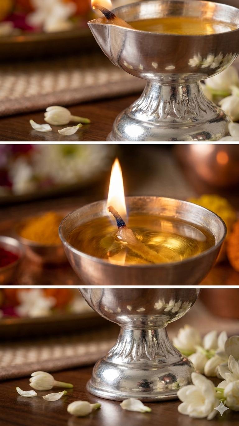 92.5 Sterling Silver Diya