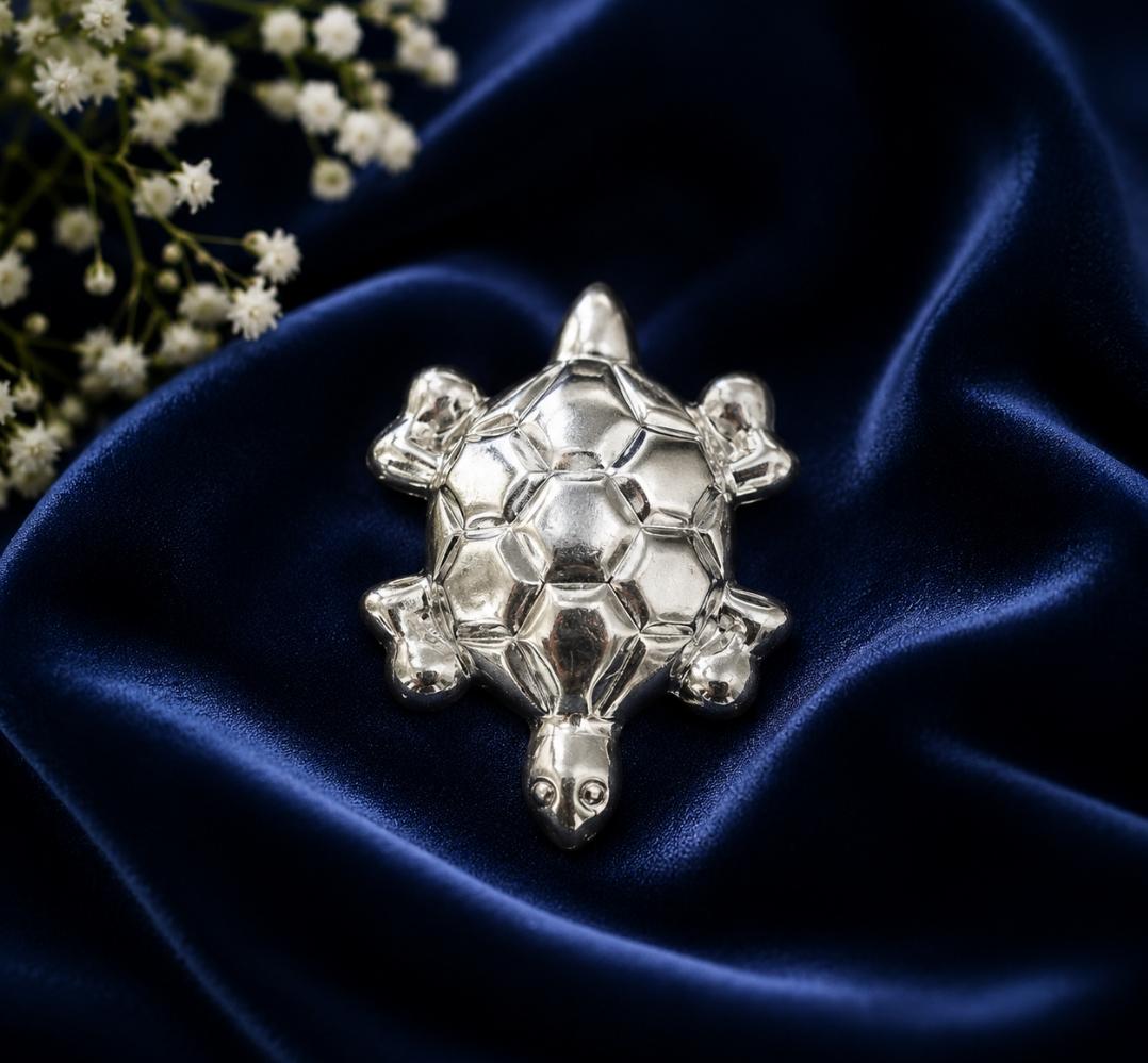 92.5 Sterling Silver Feng Shui Turtle