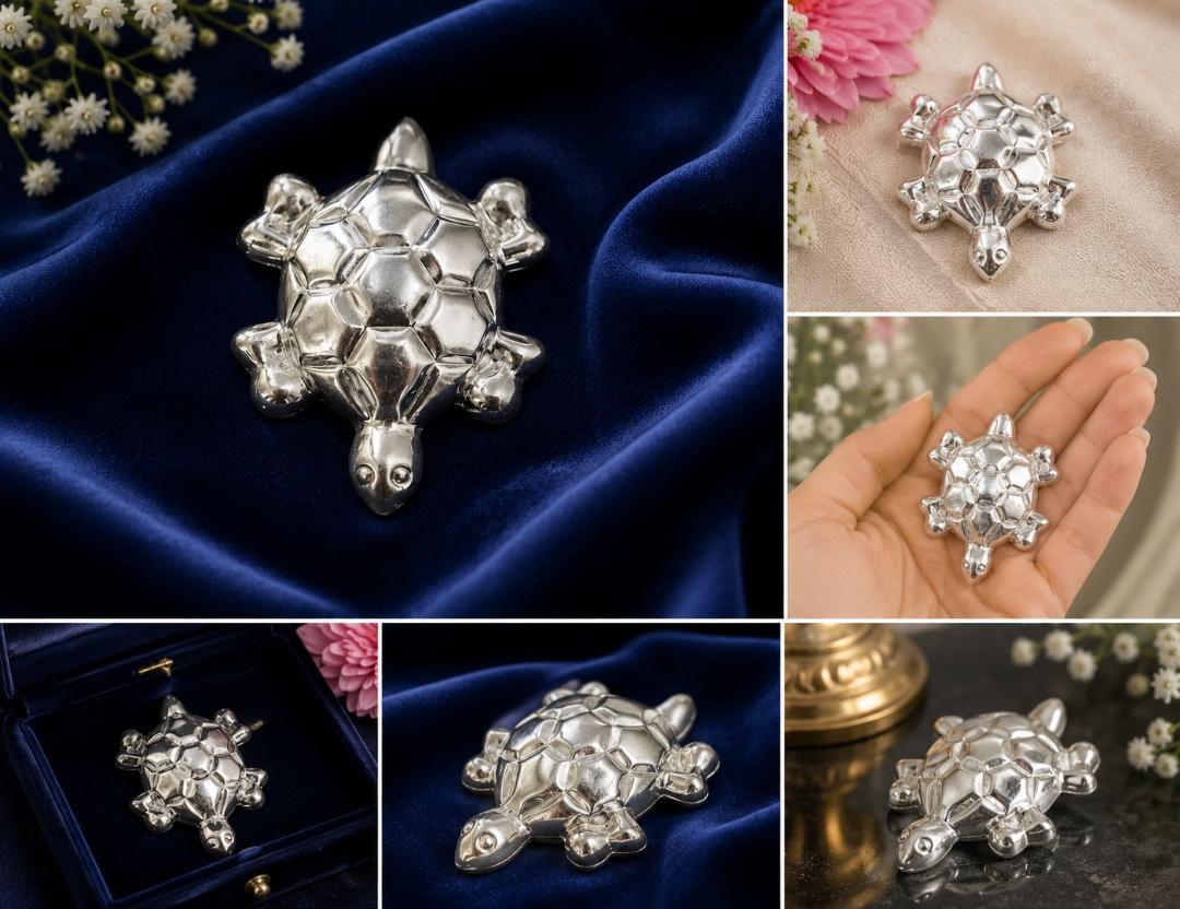 92.5 Sterling Silver Feng Shui Turtle