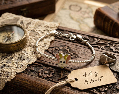 Charming 92.5 Sterling Silver Kids Bracelet