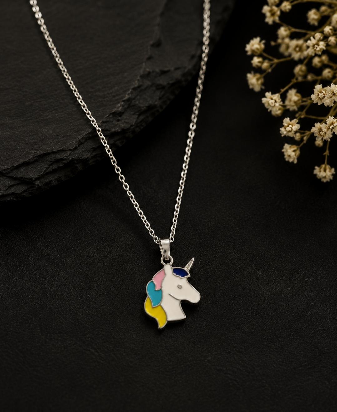 92.5 Sterling Silver Kids Chain Pendant