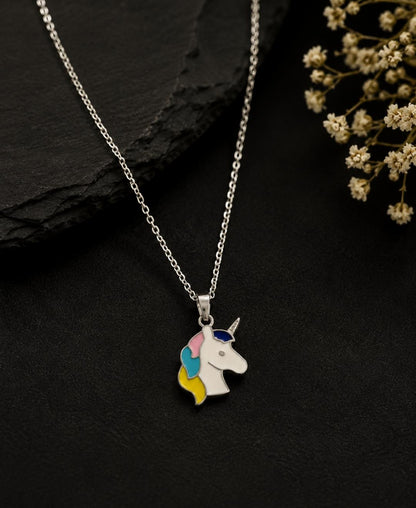 92.5 Sterling Silver Kids Chain Pendant
