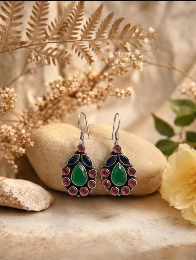 Colorful Teardrop Earrings